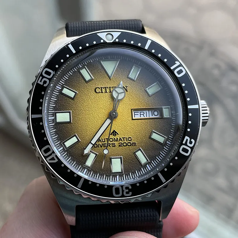 Citizen Promaster Diver's Automatic Yellow Dial Men's Watch | NY0120-01X